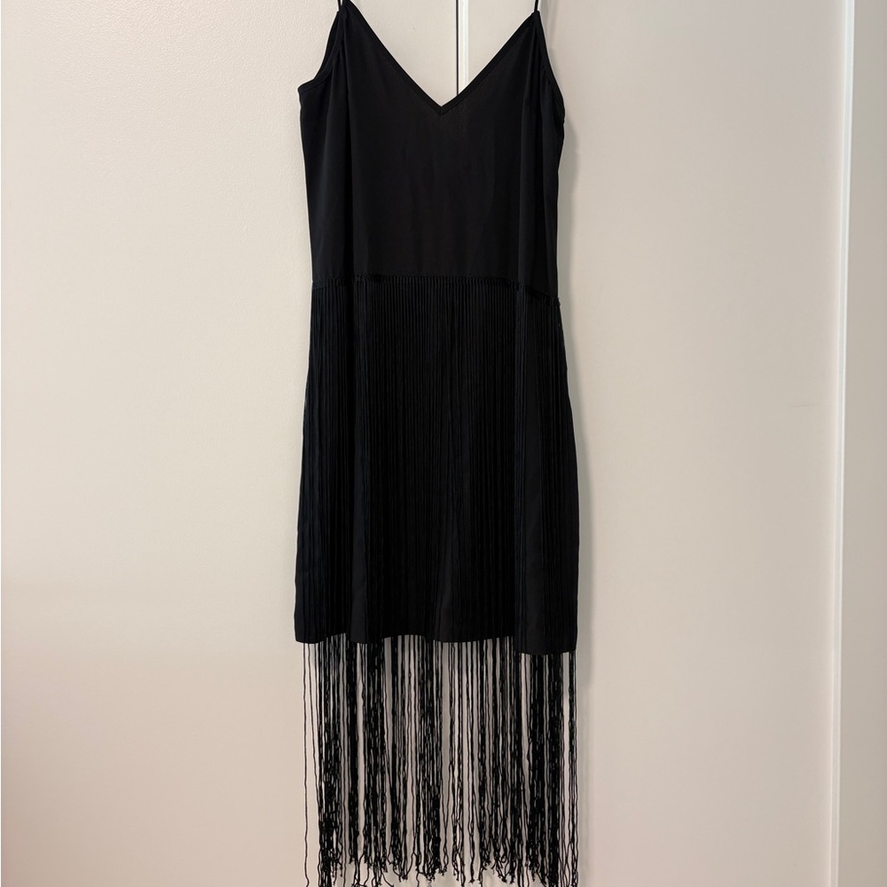 Black Fringe Dress